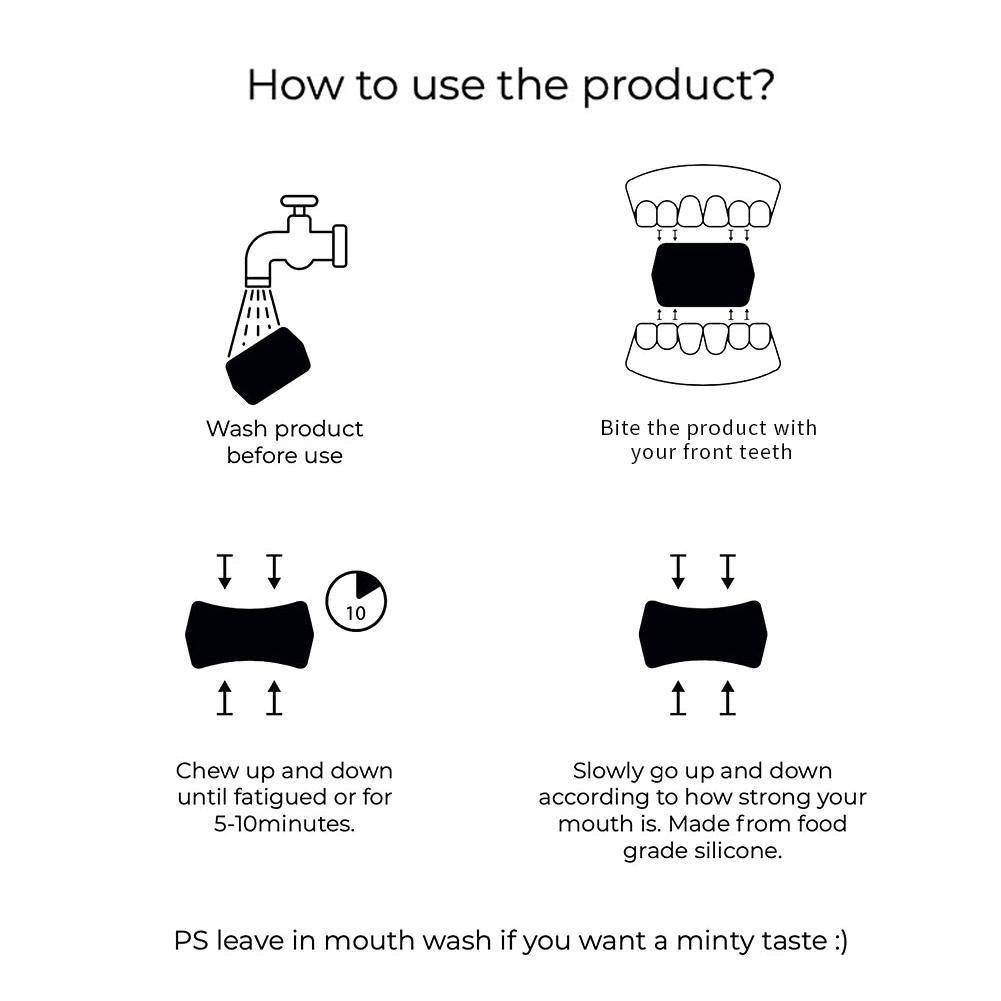 Silicone Jaw Trainer -- define your perfect Jawline